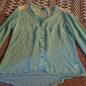 Vanity button up shirt.